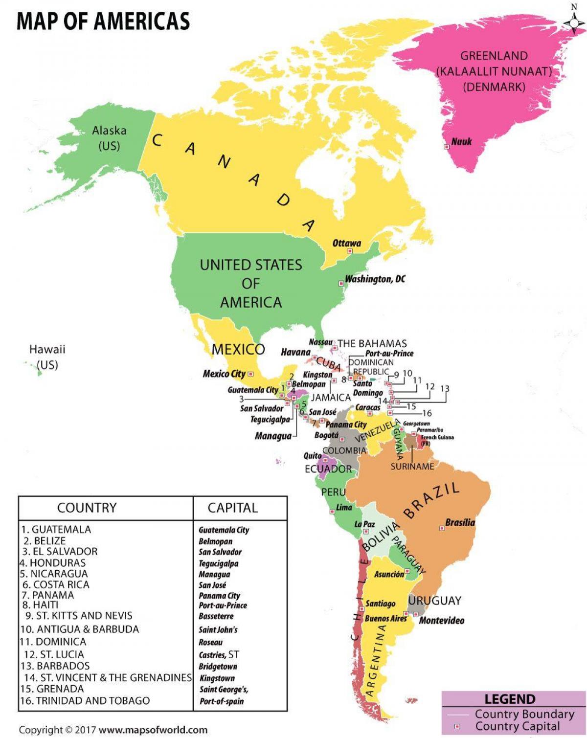 карта Гандурас Паўднёвая Амерыка