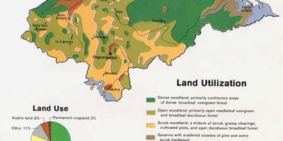 Карта горы Гандураса