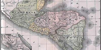 Карта брытанскі Гандурас